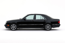Mercedes E-sarja W210 1995–2002 Ikkunoiden alareunalistat (4 kpl, ruostumaton teräs) kuva 3