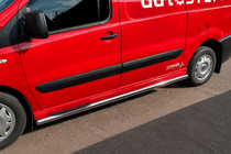 Citroen Jumpy 2007–2017 Sivusuojaputket (2 kpl, ruostumaton teräs) Ø60, lyhyt akseliväli kuva 6