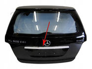 Mercedes ML W164 2005–2011 Rekisterikilven ylälista (ruostumaton teräs) kuva 1
