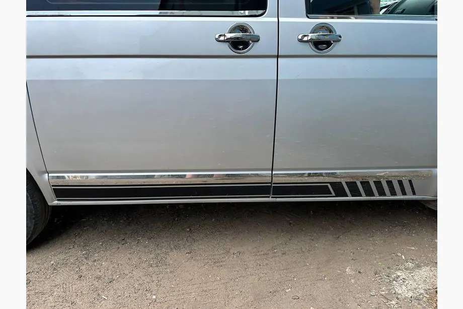 Volkswagen T5 2010–2015 Ruostumattomasta teräksestä valmistetut ovenkahvan suojat Kuva 17
