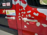 Volkswagen LT 1995–2006 Ovenkahvan kromisuojat (4 kpl, ruostumaton teräs) Carmos - turkkilainen teräs kuva 6