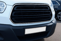 Ford Transit 2014– Etusäleikön kehyslistat (2014-2018, 2 kpl, rst) OmsaLine - italialaista ruostumatonta terasta kuva 1