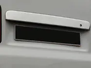 Volkswagen T5 Multivan 2003–2010 Rekisterikilven ylälista saranallisille parioville (ruostumaton teräs) kuva 2