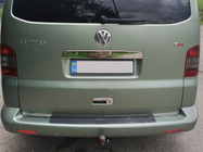 Volkswagen T5 2010–2015 Rekisterikilven yläpuolinen takaluukun koristelista (ruostumaton teräs) Transporter, OmsaLine - italialaista ruostumatonta terasta kuva 3