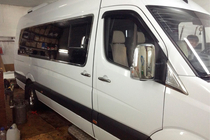Mercedes Sprinter W906 2006–2018 Kromiset peilinkuoret (2 kpl) Carmos, turkkilainen teräs kuva 12