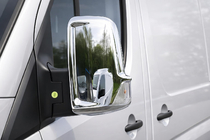 Volkswagen Crafter 2006–2016 Kromiset peilinkuoret (2 kpl) Carmos, turkkilainen teräs kuva 11