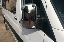 Volkswagen Crafter 2006–2016 Kromiset peilinkuoret (2 kpl) Carmos, turkkilainen teräs kuva 2