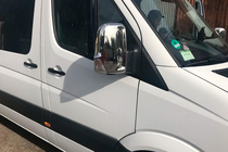 Volkswagen Crafter 2006–2016 Kromiset peilinkuoret (2 kpl) Carmos, turkkilainen teräs kuva 4