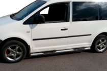 Volkswagen Caddy 2004–2010 Sivusuojaputket (2 kpl, ruostumaton teräs) 60 mm, Maxi-alusta kuva 3