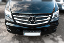 Mercedes Sprinter W906 2006–2018 Jäähdyttimen säleikön listat (2013↗, ruostumaton teräs) OmsaLine – italialainen ruostumaton teräs kuva 3