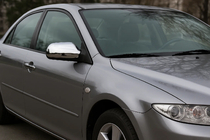 Mazda 6 2003–2008 Kromiset peilikuoret (2 kpl) Kiillotettu ruostumaton teräs kuva 1