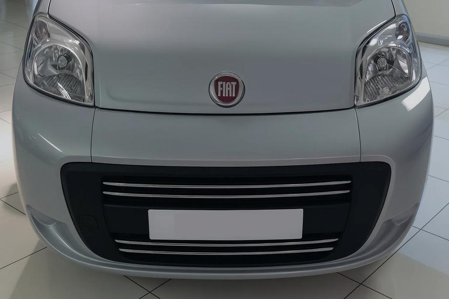 Citroen Nemo 2007–2017 Jäähdyttimen säleikön kromipeite (4 osaa, ruostumaton teräs) OmsaLine – italialainen ruostumaton teräs Image
