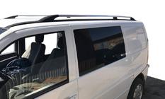 Mercedes Vito W638 1996–2003 Kromatut kattokaiteet Muoviset jalat kuva 1