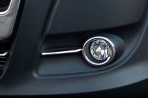 Fiat Doblo II 2010–2022 Sumuvalojen kromikehykset raitoilla (2010-2015, 4 kpl, ruostumaton teräs) Carmos - turkkilainen teräs kuva 8