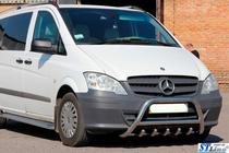 Mercedes Viano 2004–2014 Karjapuskuri WT003/004 (ruostumaton teräs) 60 mm, tekstillä kuva 2