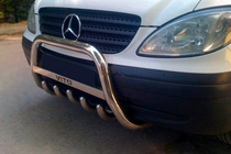 Mercedes Viano 2004–2014 Karjapuskuri WT003/004 (ruostumaton teräs) 60 mm, tekstillä kuva 5