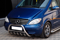 Mercedes Viano 2004–2014 Karjapuskuri WT003/004 (ruostumaton teräs) 60 mm, tekstillä kuva 7