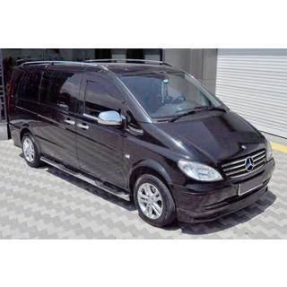 Sivuputket BB002 (2 kpl, ruostumaton teräs) Mercedes Viano 2004–2014 kuva 1