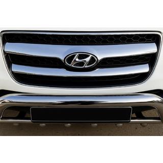 Säleikön peitelistat (2006-2010, 2 kpl, ruostumaton teräs) Hyundai Santa Fe 2 2006–2012 kuva 1