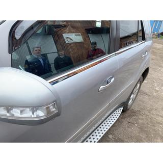 Ikkunankehyksen ulkolistat (4 kpl, ruostumaton teräs) Mercedes ML W164 2005–2011 kuva 2