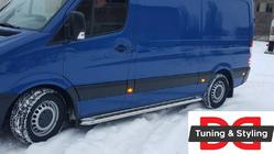 Volkswagen Crafter 2006–2016 Premium-sivuporrasputket (2 kpl, ruostumaton teräs) kuva 6