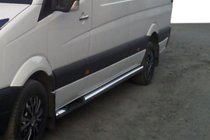 Volkswagen Crafter 2006–2016 Sivusuojaputket (2 kpl, ruostumaton teräs) Ø60, keskipitkä akseliväli kuva 7