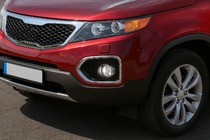 Kia Sorento II XM 2009–2014 Sumuvalojen kehykset 2010-2013 (2 kpl, ruostumaton teräs) kuva 1