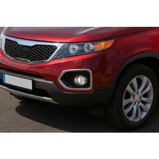 Sumuvalojen kehykset 2010-2013 (2 kpl, ruostumaton teräs) Kia Sorento II XM 2009–2014 kuva 1