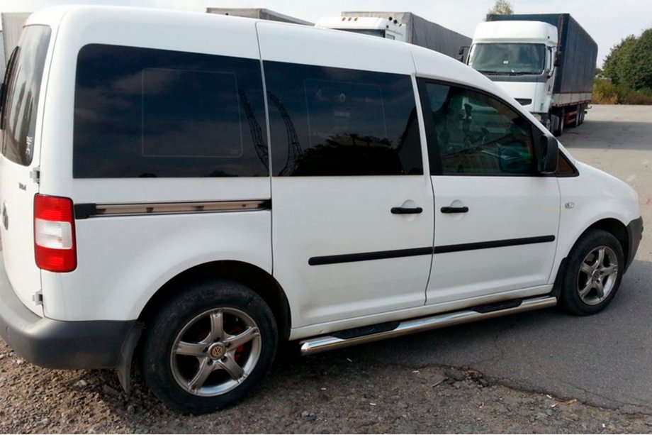 Volkswagen Caddy 2010–2015 Sivusuojaputket BB002 (2 kpl, ruostumaton teräs) Image