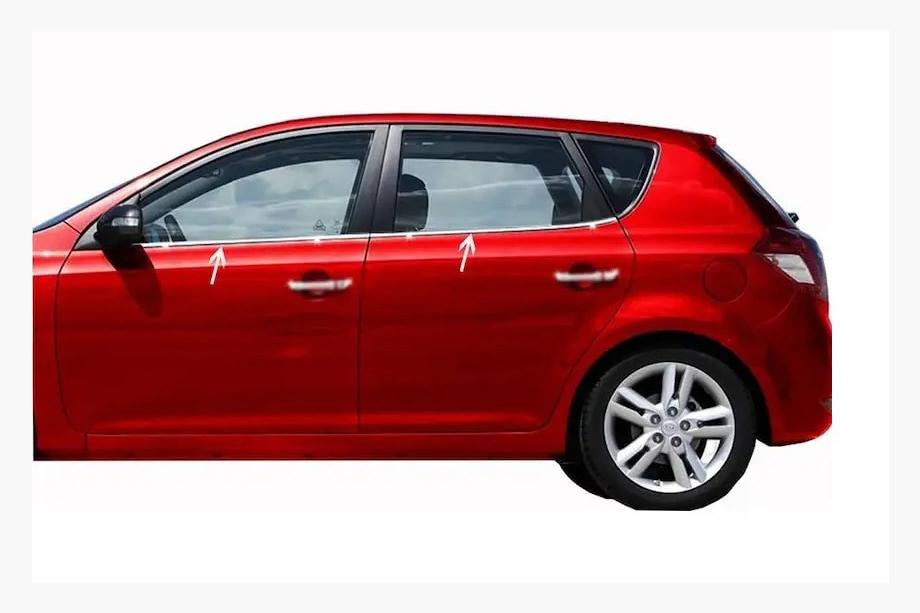 Kia Ceed 2007–2012 Ikkunankehyslistat (4 kpl, ruostumaton teräs) Image