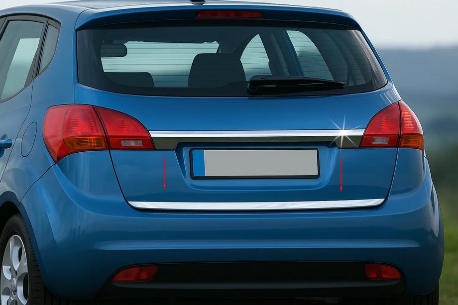 Kia Venga 2010–2019 Takalukun reunalista (ruostumaton teräs) OmsaLine – italialainen ruostumaton teräs Image