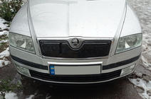 Skoda Octavia II A5 2006–2010 Talvisuoja jäähdyttimensäleikköön (yläosa) kuva 1