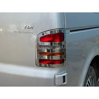 Takavalojen kromilistat (2 kpl, ruostumaton teräs) Volkswagen T5 Transporter 2003–2010 kuva 2