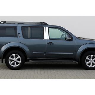 Ovipilarien listat (6 kpl, ruostumaton teräs) Nissan Pathfinder R51 2005–2014 kuva 1