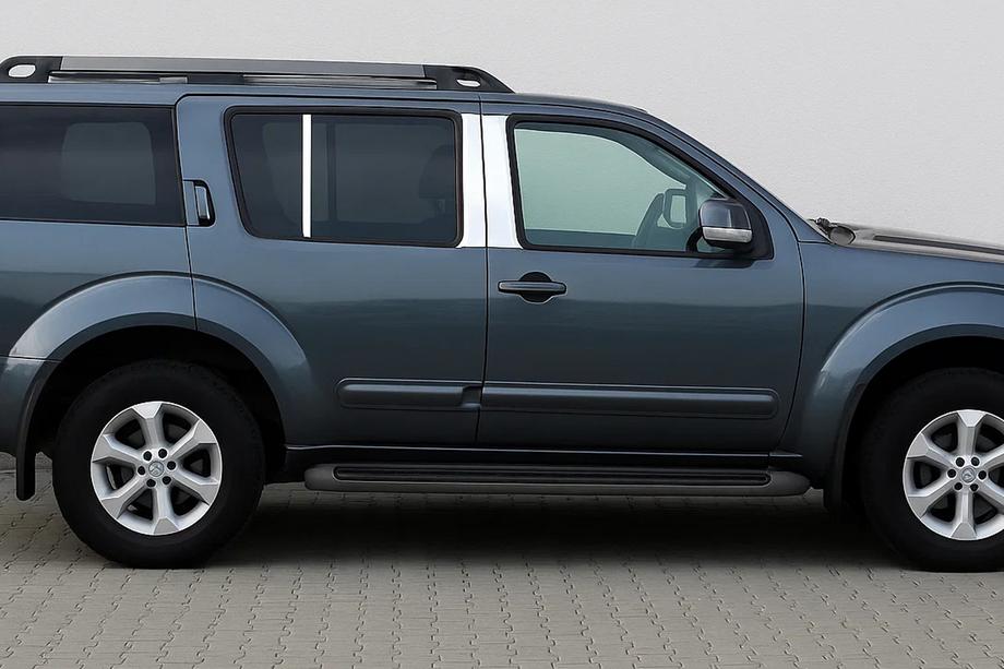 Nissan Pathfinder R51 2005–2014 Ovipilarien listat (6 kpl, ruostumaton teräs) Image