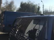 Volkswagen T5 2010–2015 Mustat kattokaiteet Pitkä akseliväli, muovijalat kuva 8