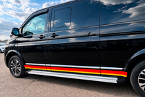 Volkswagen T5 2010–2015 Maya V2 sivuportaat (2 kpl, alumiini) Lyhyt akseliväli kuva 5