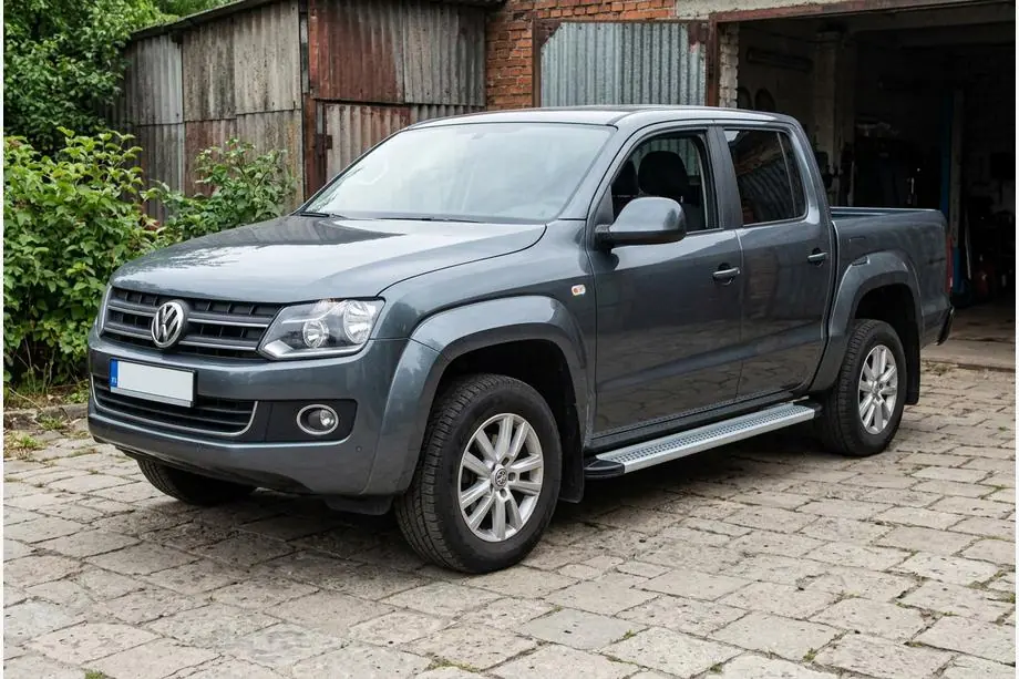 Volkswagen Amarok 2010–2022 Maya V2 sivuportaat (2 kpl, alumiini) Image