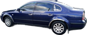 Volkswagen Passat B5 1997–2005 Ovenkahvan suojakuoret (4 kpl, ruostumaton teräs) kuva 2