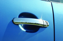Volkswagen Polo 2001–2009 Ovenkahvan suojakuoret (4 kpl, ruostumaton teräs) Libao - kiinalainen teräs kuva 1