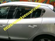 Renault Megane III 2009–2016 Ikkunoiden ylälistat (HB, 6 kpl, ruostumaton teräs) kuva 4