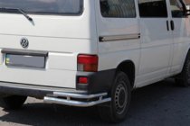 Volkswagen T4 Transporter 1990–2003 Takakulmasuojat, tupla AK003-Double (2 kpl, ruostumaton teräs) kuva 2