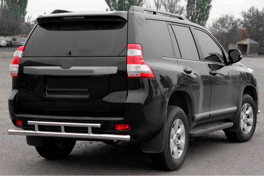 Toyota Land Cruiser Prado 150 2009–2023 Takasuojakaari AK002-2v2 (ruostumaton teräs) Image