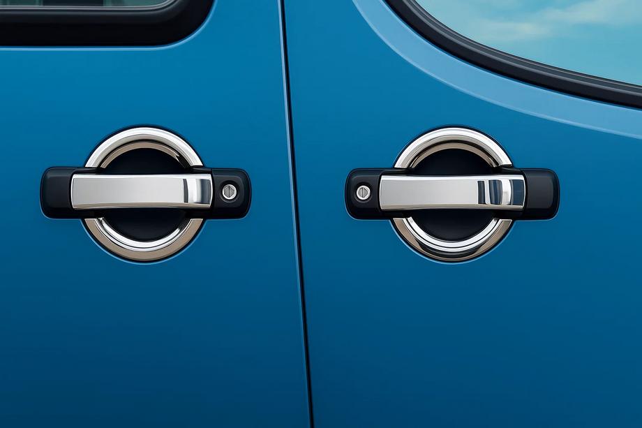 Fiat Doblo I 2001–2005 Ovenkahvan kromisuojat (4 kpl, ruostumaton teräs) Image