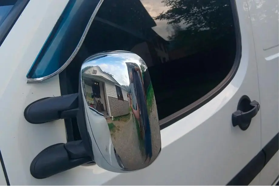 Fiat Doblo I 2001–2005 Kromiset peilinkuoret (2 kpl, muovi) Kuva 3