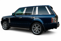 Range Rover III L322 2002–2012 Ovipilarien listat (14 kpl, ruostumaton teräs) kuva 1