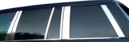 Range Rover III L322 2002–2012 Ovipilarien listat (14 kpl, ruostumaton teräs) kuva 3