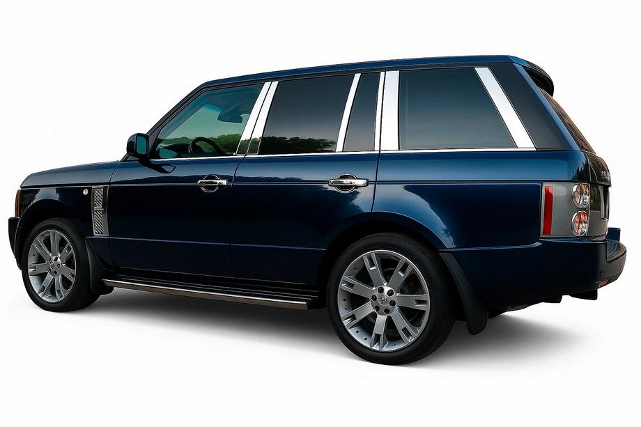 Range Rover III L322 2002–2012 Ovipilarien listat (14 kpl, ruostumaton teräs) Image