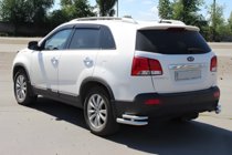 Kia Sorento II XM 2009–2014 Takapään tuplakulmaputket AK003-tupla (ruostumaton teräs) kuva 2
