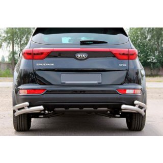 Takasuojan tuplakulmakaaret AK003-tupla (ruostumaton) Kia Sportage 2015–2021 kuva 1